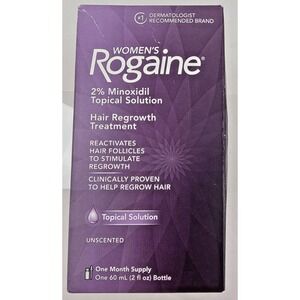 Rogaine Womens 2% Minoxidil Topical Solution 2 oz 1 Month Supply Exp 2030 NISB
